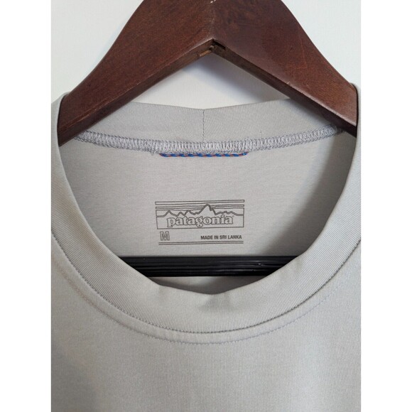 Patagonia Cream Long Sleeve Active Baselayer Long Sleeve Shirt Mens Medium M - Picture 4 of 11